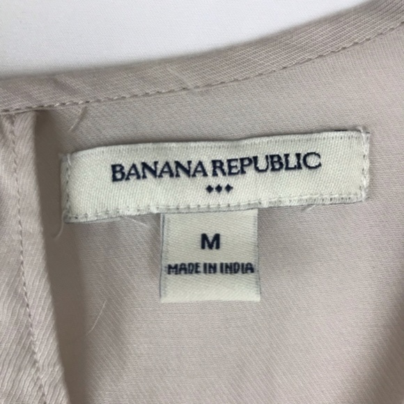 Banana Republic | Tiered Ruffled Tank Top Beige M - Picture 3 of 5